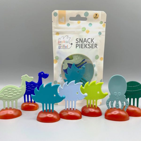 Snack Piekser 7er Set 'Brezen Buddies' - Pieksi und Griffel