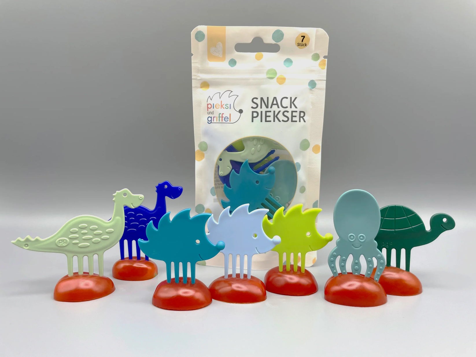 Snack Piekser 7er Set 'Brezen Buddies' - Pieksi und Griffel